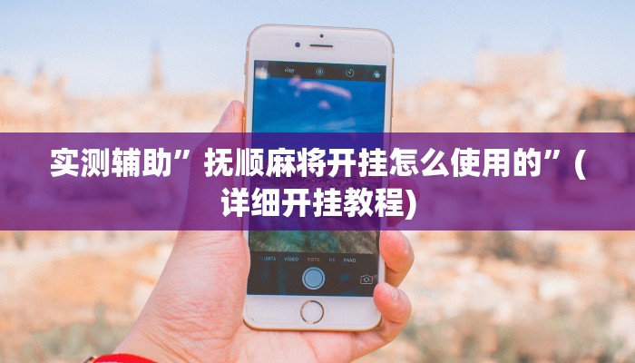 实测辅助”抚顺麻将开挂怎么使用的”(详细开挂教程)
