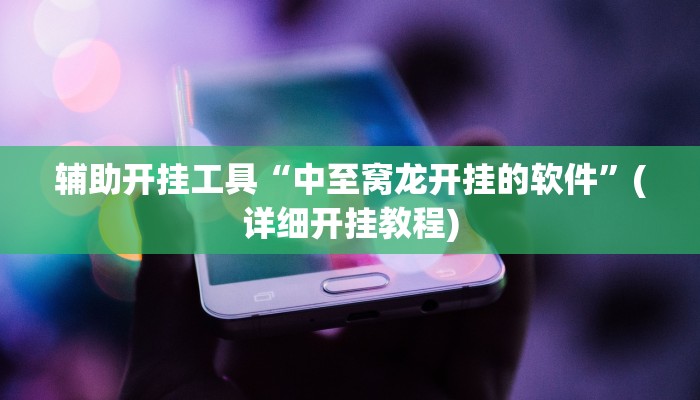 辅助开挂工具“中至窝龙开挂的软件”(详细开挂教程)