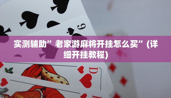 实测辅助”老家游麻将开挂怎么买”(详细开挂教程)