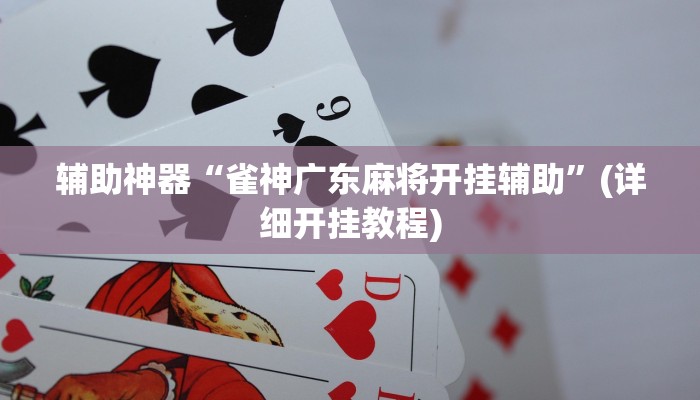 辅助神器“雀神广东麻将开挂辅助”(详细开挂教程)