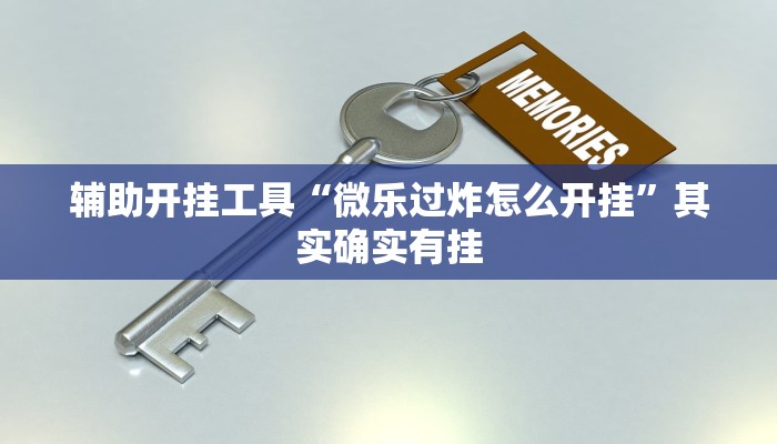 辅助开挂工具“微乐过炸怎么开挂”其实确实有挂