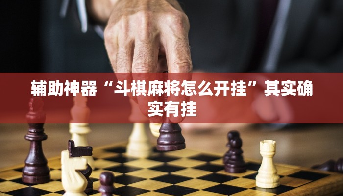 辅助神器“斗棋麻将怎么开挂”其实确实有挂