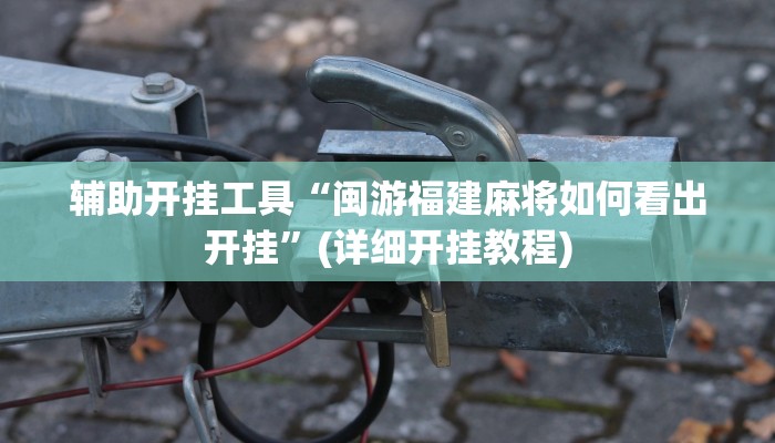 辅助开挂工具“闽游福建麻将如何看出开挂”(详细开挂教程)