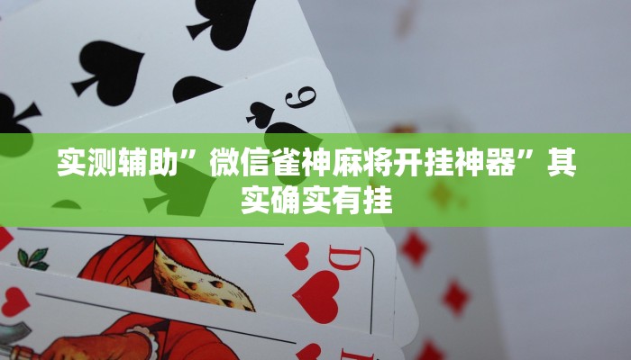 实测辅助”微信雀神麻将开挂神器”其实确实有挂