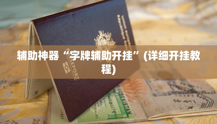 辅助神器“字牌辅助开挂”(详细开挂教程)