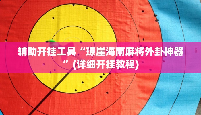 辅助开挂工具“琼崖海南麻将外卦神器”(详细开挂教程)
